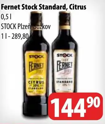 Partner Maloobchodní síť Fernet Stock Standard, Citrus nabídka