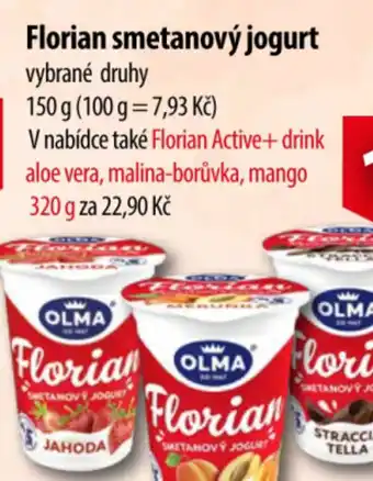 CBA Florian smetanový jogurt nabídka