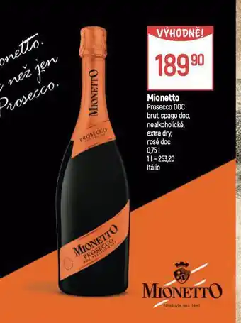 Globus Mionetto nabídka