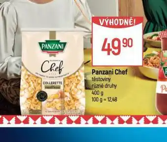 Globus Panzani chef těstoviny nabídka