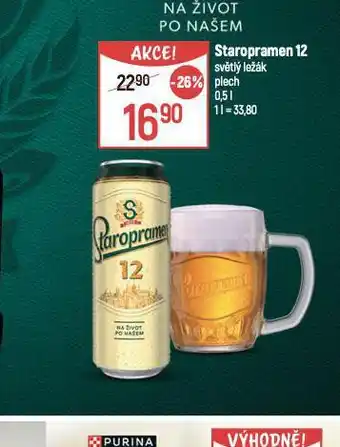 Pivo staropramen 12