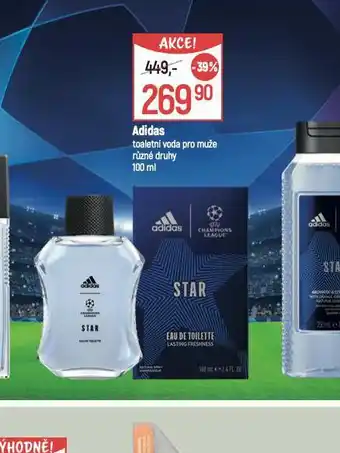 Globus Adidas toaletní voda pro muže nabídka