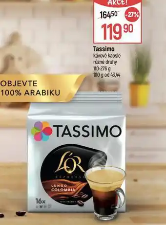 Globus Tassimo kávové kapsle nabídka