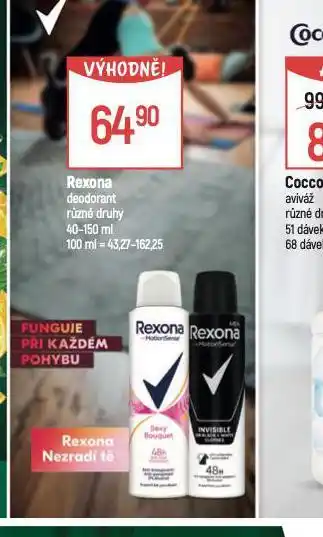 Globus Rexona deodorant nabídka