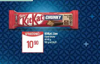 Globus Kitkat, lion nabídka