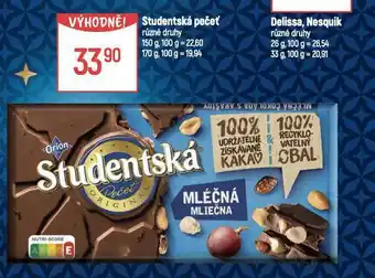 Globus Orion studentská pečeť nabídka