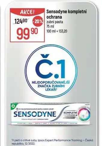 Globus Sensodyne kompletní ochrana zubní pasta nabídka