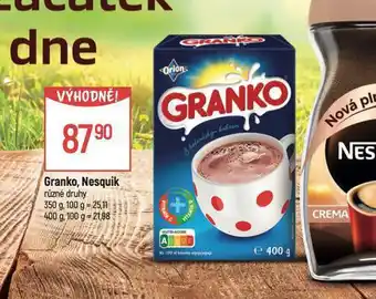 Globus Granko, nesquik nabídka
