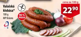 CBA Valašská klobása nabídka