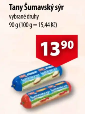 CBA Tany Šumavský sýr nabídka