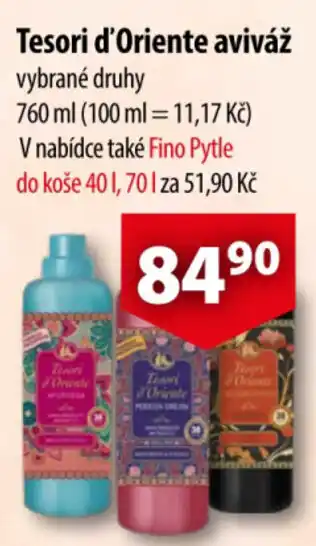 CBA Tesori d'Oriente aviváž nabídka
