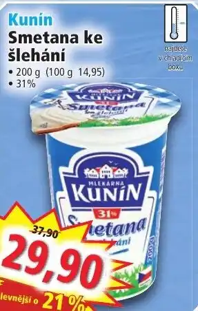 Norma Kunín Smetana ke šlehání nabídka