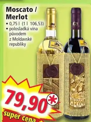 Norma Moscato / Merlot nabídka