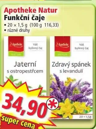 Norma Apotheke Natur Funkční čaje nabídka