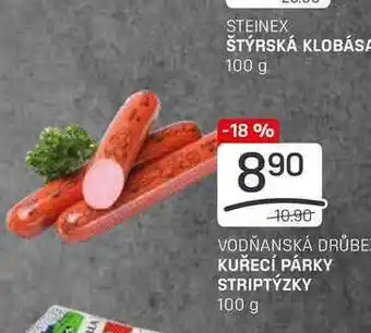 Flop KUŘECÍ PÁRKY STRIPTÝZKY 100 g nabídka