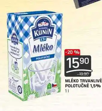 Flop MLÉKO TRVANLIVÉ POLOTUČNÉ 1,5% 1l nabídka