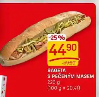 Flop BAGETA S PEČENÝM MASEM 220 g nabídka