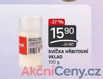 Flop SVÍČKA HŘBITOVNÍ VKLAD 100 g nabídka