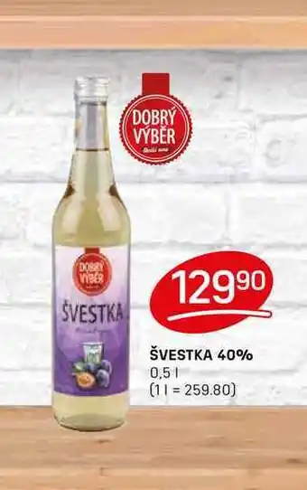 Flop ŠVESTKA 40% 0,5l nabídka