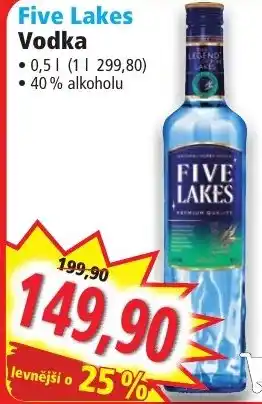 Norma Five Lakes Vodka nabídka