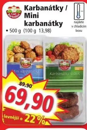 Norma Karbanátky / Mini karbanátky nabídka