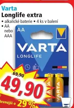 Norma Varta Longlife extra nabídka