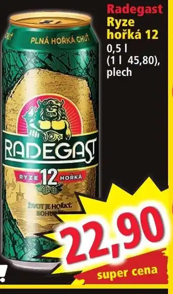 Norma Radegast Ryze hořká 12 0,5L nabídka