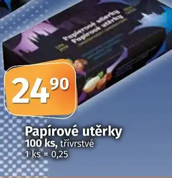 COOP TIP Papírové utěrky 100 ks nabídka