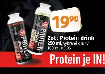 COOP TIP Zott Protein drink 250 ml nabídka