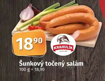 COOP TIP Šunkový točený salám nabídka