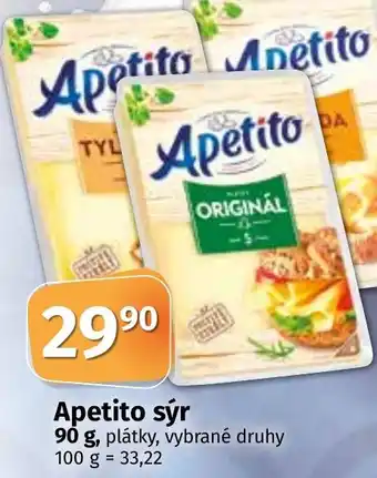 COOP TIP Apetito sýr nabídka