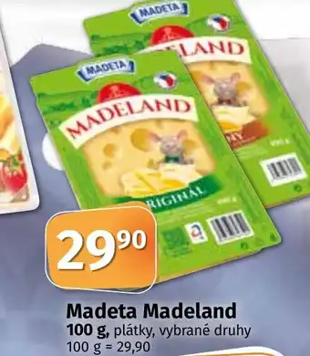COOP TIP Madeta Madeland 100 g nabídka