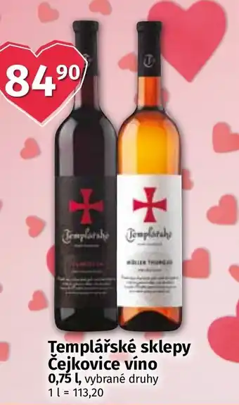 COOP TIP Templářské sklepy Čejkovice víno 0,75 L nabídka