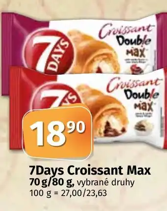 COOP TIP 7Days Croissant Max 70 g/80 g nabídka