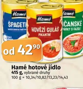COOP TIP Hamé hotové jídlo 415 g nabídka