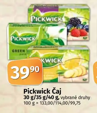 COOP TIP Pickwick Čaj nabídka
