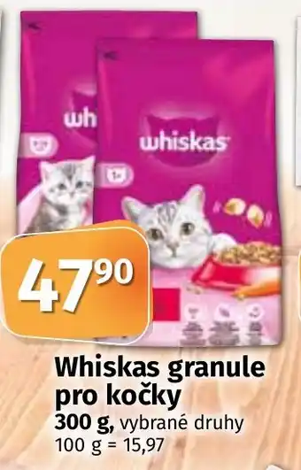 COOP TIP Whiskas granule pro kočky 300 g nabídka