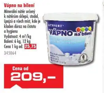 Uni Hobby Vápno na bílení nabídka