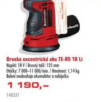 Uni Hobby Bruska excentrická aku TE-RS 18 Li nabídka