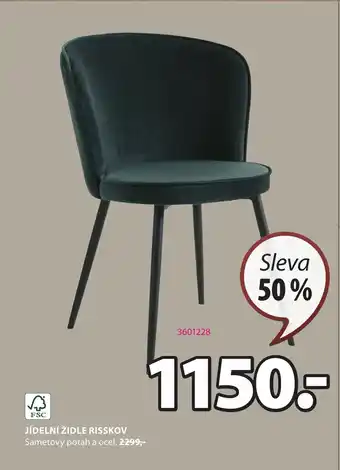 JYSK JÍDELNÍ ŽIDLE RISSKOV nabídka