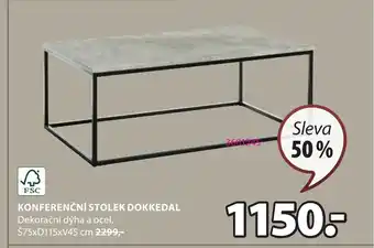 JYSK KONFERENČNÍ STOLEK DOKKEDAL nabídka