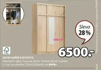 JYSK ŠATNÍ SKŘÍŇ EVETOFTE nabídka