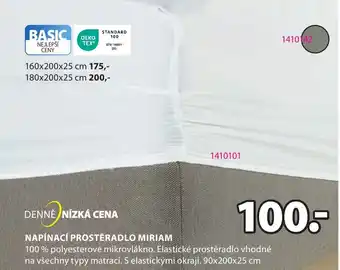 JYSK NAPÍNACÍ PROSTĚRADLO MIRIAM nabídka
