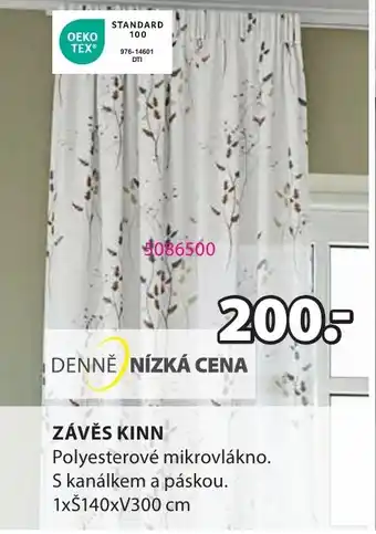 JYSK ZÁVĚS KINN nabídka