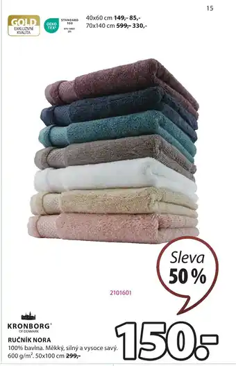 JYSK RUČNÍK NORA nabídka