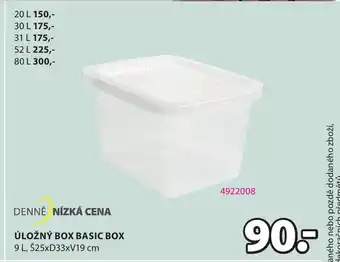 JYSK ÚLOŽNÝ BOX BASIC BOX nabídka