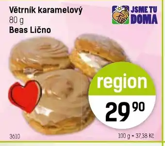 Větrník karamelový