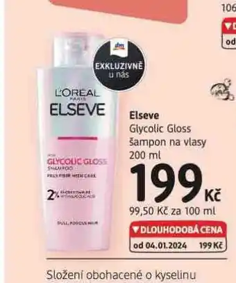 dm drogerie Loreal elseve šampon nabídka