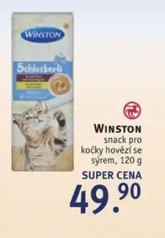 WINSTON snack pro kočky hovězí se sýrem,120 g