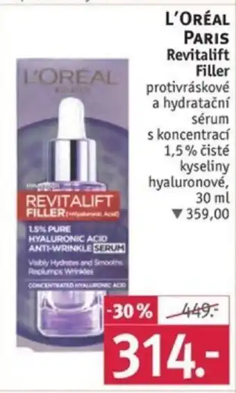 Rossmann L'ORÉAL PARIS Revitalift Filler nabídka